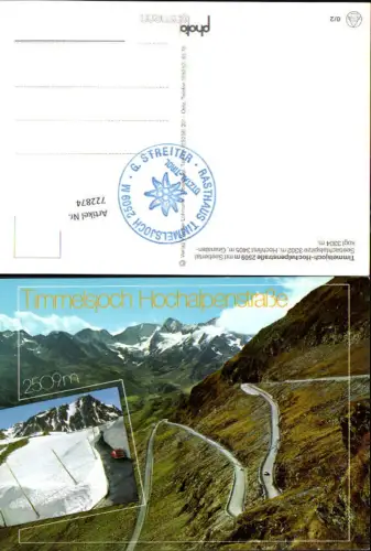 722874 Timmelsjoch Hochalpenstraße Obergurgl Seebertal Oetz Bez. Imst
