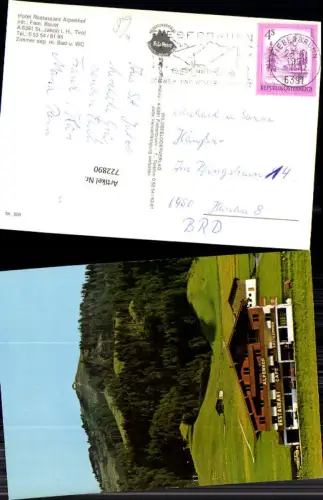 722890 St Jakob i. Haus Tirol Hotel Restaurant Alpenhof