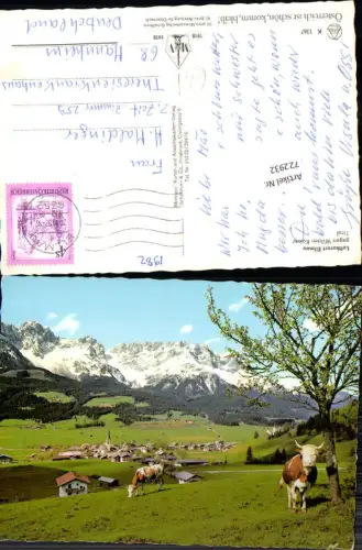 722932 Ellmau geg. Wilden Kaiser Berge Tirol