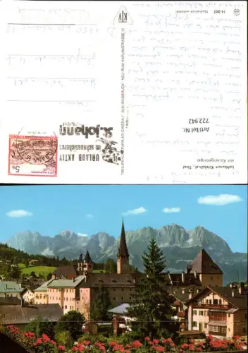 722942 Kitzbühel mit Kaisergebirge Bez. Kitzbühel