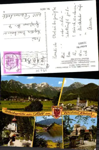 723001 Söll m. Wilden Kaiser Waldkirchlein Schloss Itter Kufstein