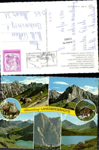723003 Tannheim Hohenwanderung Landsbergerhütte Bez. Reutte