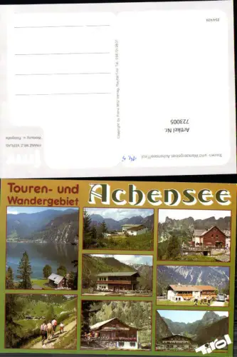 723005 Mehrbild AK Achensee Tirol Wandergebiet