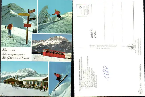 723033 St. Johann in Tirol Ski und Sonnenparadies Bez. Kitzbühel Bergbahn Wintersport