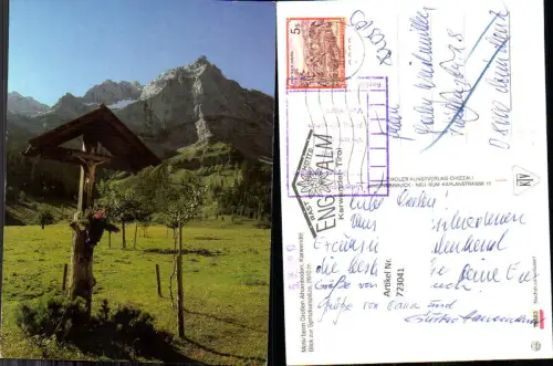 723041 Karwendel Großer Ahornboden Rum Bez. Innsbruck-Land Wegkreuz