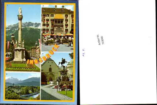 723046 Innsbruck Annasäule Goldenes Dachl