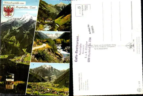 723055 Mayrhofen Penkenbahn Zillergrund Blick geg. Grünberg Bez. Schwaz