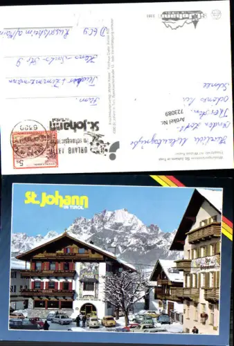723089 St. Johann in Tirol Hauptplatz mit Wilden Kaiser Bez. Kitzbühel