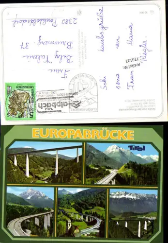 723122 Europabrücke Alpbach Gemeinde Schönberg im Stubaital Innsbruck