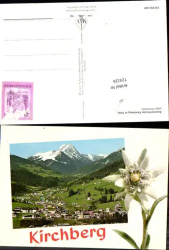 723126 Kirchberg in Tirol Präge Edelweiß Blick geg. Rettenstein Bez. Kitzbühel