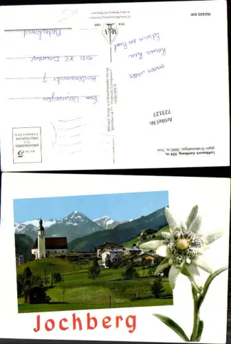 723127 Jochberg i. Tirol Präge Edelweiß Blick geg. Großvenediger