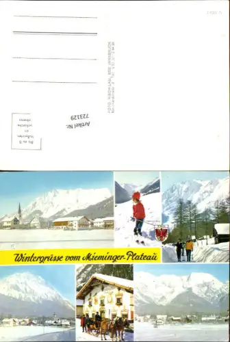 723129 Mieminger-Plateau Wintergrüße Telfs Bez. Innsbruck-Land