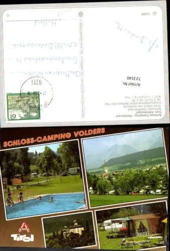723140 Volders in Tirol Schloss Camping Restaurant Altenburger
