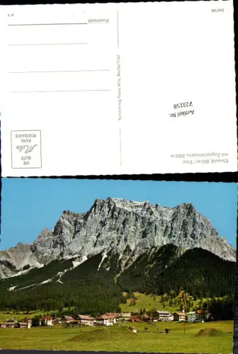 723158 Ehrwald in Tirol mit Zugspitzmassiv Bez. Reutte