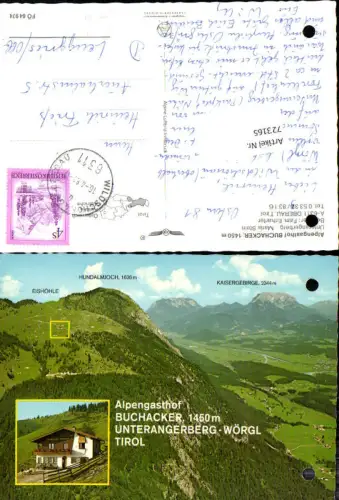 723165 Unterangerberg Wörgl Alpengasthof Buchacker Bez. Kufstein