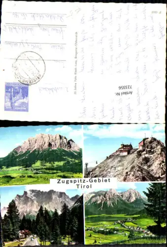 723356 Tirol Zugspitz-Gebiet Ehrwald Bergstation Seilbahn Bez. Reutte