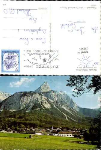 723363 Ehrwald Sonnenspitze Zugspitze Ehrwald Bez. Reutte