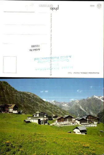 723380 Hochsölden Hotel Hochsölden Sölden Oetz Bez. Imst