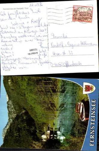 723389 Fernsteinsee am Fernpaß Nassereith Boot