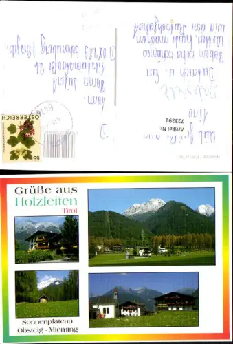 723391 Holzleiten Grüße aus Tirol Obsteig Bez. Imst