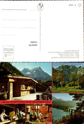 723402 Eng Karwendel Kofler Alm Gastwirtschaft Bez. Schwaz