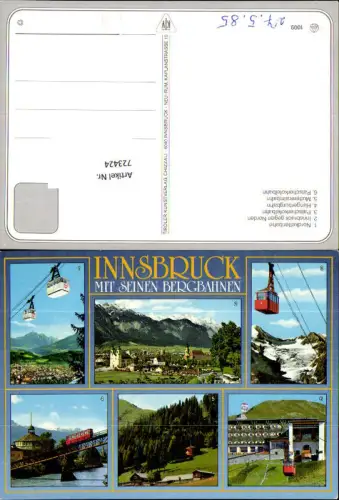 723424 Innsbruck Nordkette Hungerburgbahn LK Innsbruck
