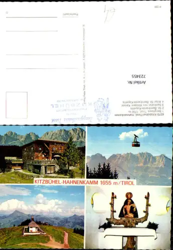 723455 Kitzbühel Berghaus St.-Bernhards-Kapelle Seilbahn Kitzbühel Bez. Kitzbühel