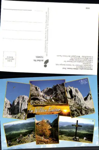723491 St. Johann in Tirol Wilder Kaiser Gruttenhütte Bauernpredigtstuhl Bez. Kitzbühel