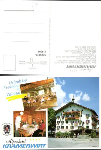 723501 Mayrhofen Alpenhotel Kramerwirt Bez. Schwaz