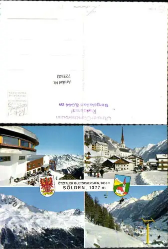 723503 Sölden Ötztaler Gletscherbahn Restaurant Bez. Imst