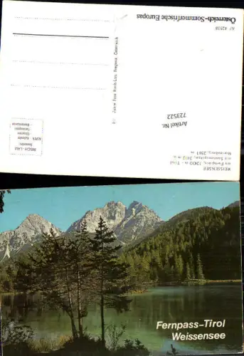 723522 Weissensee Sonnenspitze Marienberg Bez. Reutte