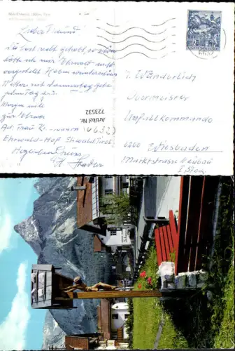 723532 Ehrwald in Tirol mit Sonnenspitze Wegkreuz