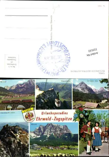 723533 Ehrwald Zugspitzgipfel Zugspitzbahn Trachten Ehrwalder Alm Bez. Reutte