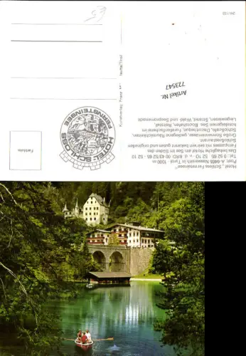723547 Nassereith Hotel Schloss Fernsteinsee Bez. Imst Ruderboot