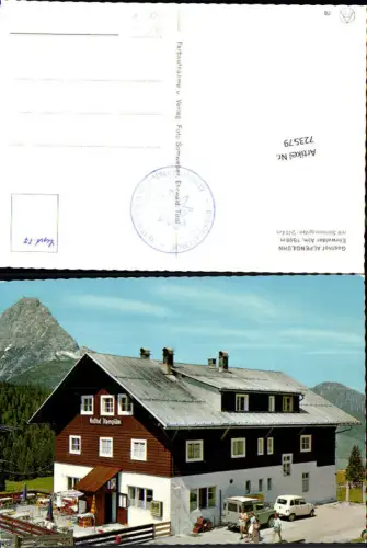 723579 Ehrwald Gasthof Alpenglühn Ehrwalder Alm mit Sonnenspitze Ehrwald Bez. Reutte