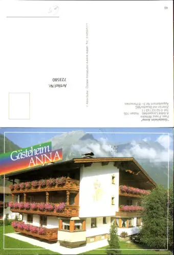 723580 Längenfeld Gästeheim Anna Bez. Imst