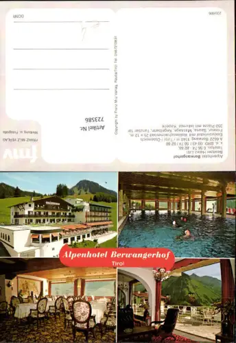723586 Berwang Alpenhotel Berwangerhof Gemeinde Berwang Bez. Reutte
