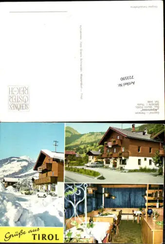 723590 Brixen Gasthof Pension Alpenrose Brixen im Thale Bez. Kitzbühel