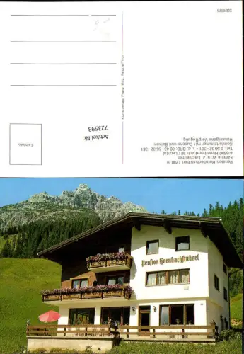 723593 Hinterhornbach Lechtal b. Elbigenalp Pension Hornbachstüberl Hornbach Bez. Reutte