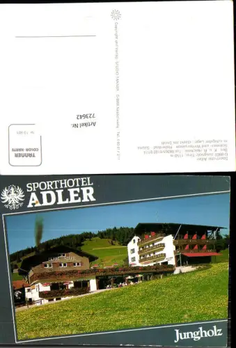 723642 Jungholz Sporthotel Adler Gemeinde Jungholz Bez. Oberallgäu