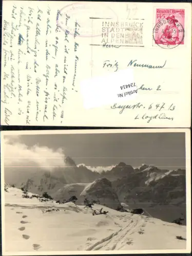 724414 Sellrain Innsbrucker Skihütte Stempel Tirol Berg Schnee