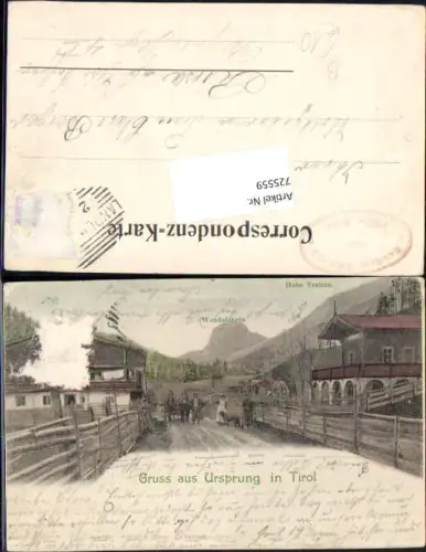 725559 Gruss aus Ursprung in Tirol Kufstein Hohe Tratten