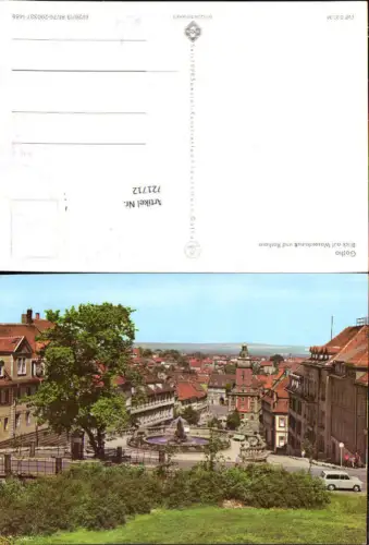 721712 Gotha Gotha Bez. Gotha Blick auf Wasserkunst Rathaus