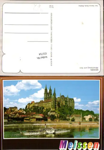 721714 Meißen LK Meißen Albrechtsburg Dom Schiff Dampfer
