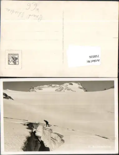 718926 Brand Brandnerferner Gletscher Gletscherspalte Bludenz Tourengeher