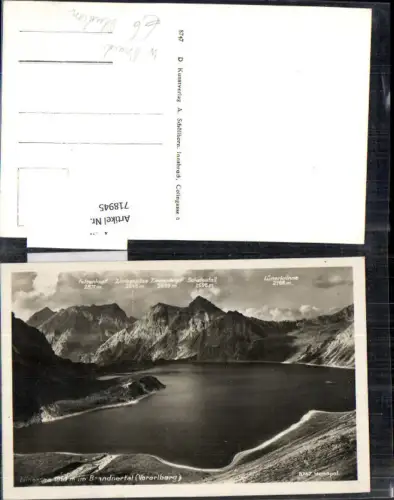 718945 Brand bei Bludenz Lünersee Brandnertal