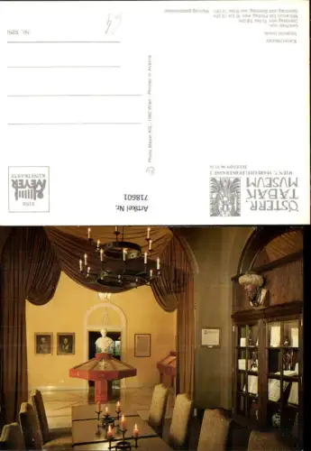 718601 Wien Vienna Österreichisches Tabakmuseum Kaiserzimmer