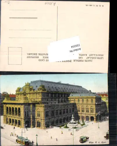 720254 Wien Oper Staatsoper Theater Burgtheater Hofoper