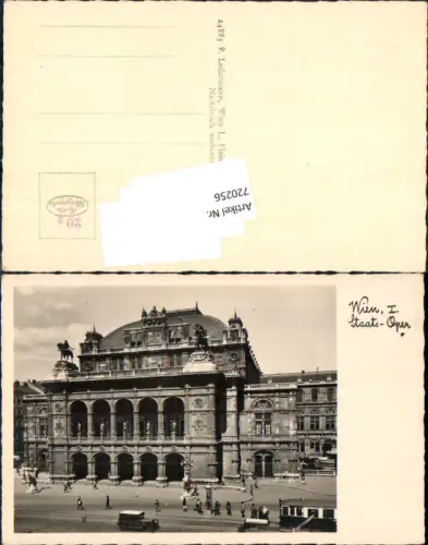 720256 Wien Oper Staatsoper Theater Burgtheater Hofoper