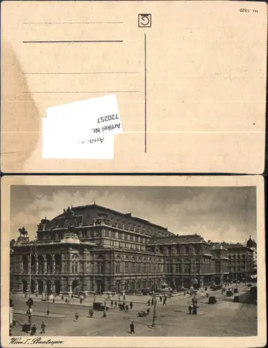 720257 Wien Oper Staatsoper Theater Burgtheater Hofoper